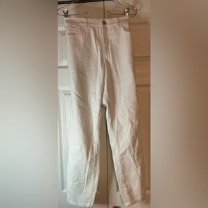 Christopher & Banks White Signature Slimming White Classic Fit Pants Size 4 New‎